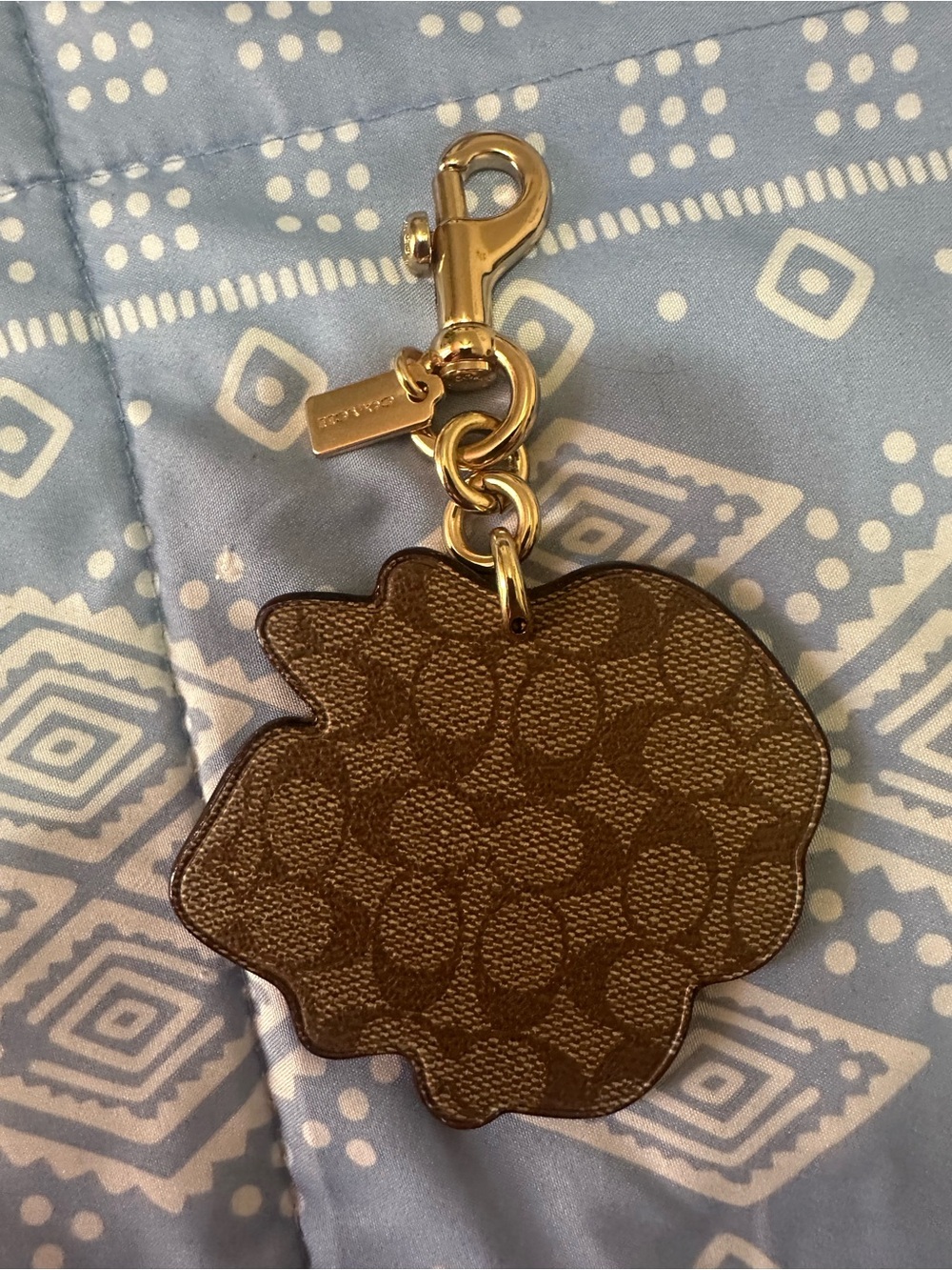 Coach Floral & Logo Charm Set in Pink, Red, Green, Gray, Gold - Picture 7 of 12
